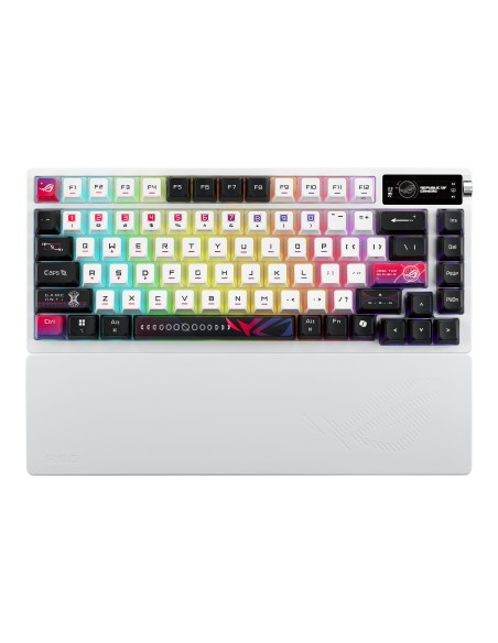 ASUS ROG Azoth X tastiera Gaming USB + RF Wireless + Bluetooth Nero, Bianco