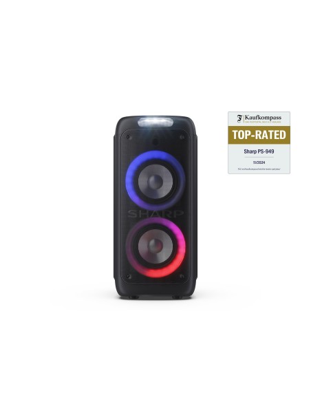 Sharp PS-949 altoparlante portatile e per feste Altoparlante da festa Nero