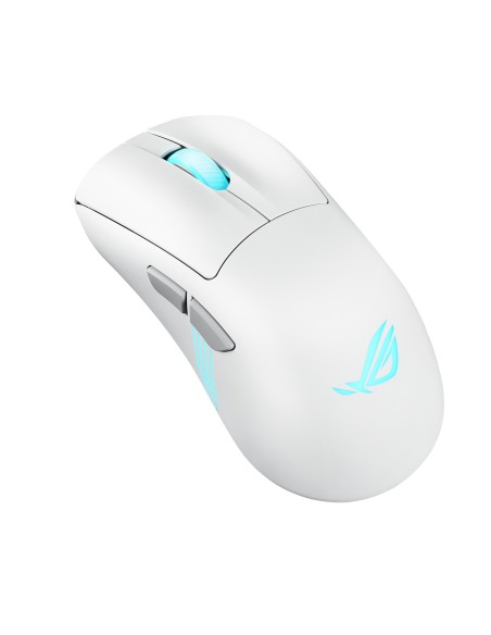 ASUS ROG Keris II Origin WHT mouse Gaming Mano destra RF Wireless + Bluetooth + USB Type-A Ottico 42000 DPI