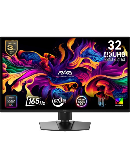 MSI MAG 322UP QD-OLED E16 Monitor PC 80 cm (31.5") 3840 x 2160 Pixel 4K Ultra HD Nero
