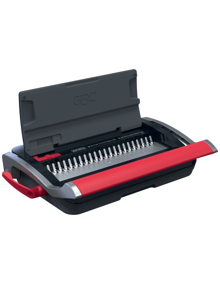 GBC CombBind CB15 Rilegatrice a pettine 165 fogli Nero, Rosso