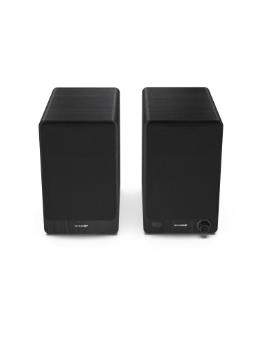Sharp Bookshelf Speakers 2-vie Nero Con cavo e senza cavo 60 W