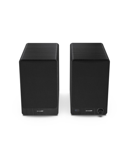 Sharp Bookshelf Speakers 2-vie Nero Con cavo e senza cavo 60 W