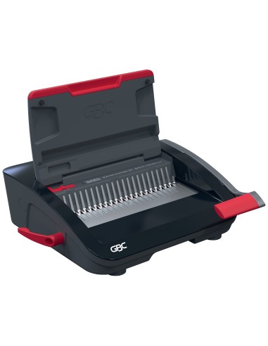GBC CombBind CB20 Rilegatrice a pettine 240 fogli Nero, Rosso