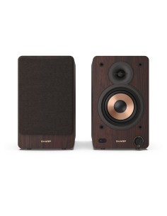 Sharp BOOKSHELF SPEAKERS 2-vie Marrone Con cavo e senza cavo 60 W 2