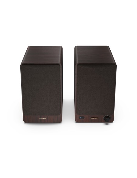 Sharp BOOKSHELF SPEAKERS 2-vie Marrone Con cavo e senza cavo 60 W