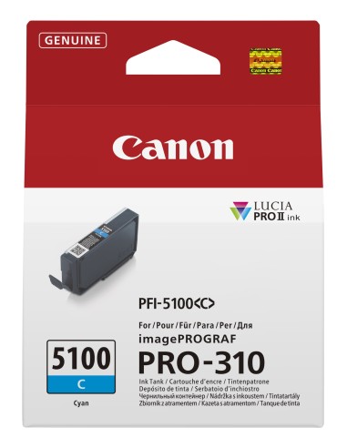 Canon PFI-5100 C cartuccia d'inchiostro 1 pz Originale Ciano