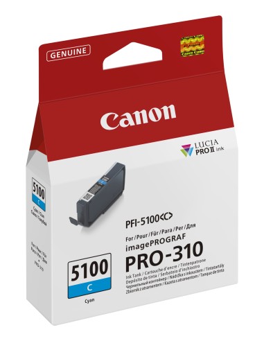 Canon PFI-5100 C cartuccia d'inchiostro 1 pz Originale Ciano