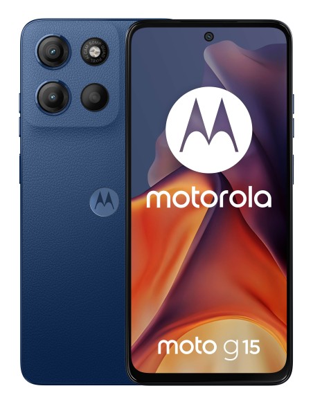 Motorola moto g15 (8 256GB, Doppia fotocamera 50MP+5MP+flicker sensor, Display 6.72" FHD+ 60Hz, batteria 5200mAh, MediaTek