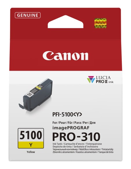 Canon PFI-5100 Y cartuccia d'inchiostro 1 pz Originale Giallo