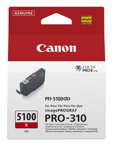 Canon PFI-5100 R cartuccia d'inchiostro 1 pz Originale Rosso