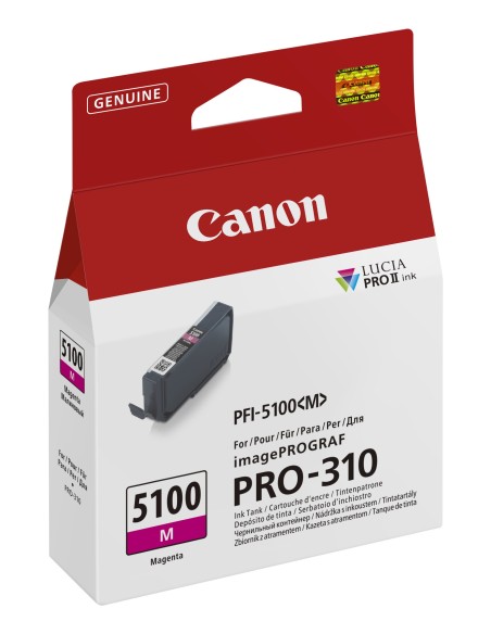 Canon PFI-5100 M cartuccia d'inchiostro 1 pz Originale Magenta