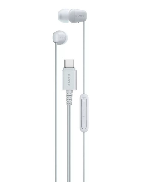 Sony IER-EX15C Auricolare Cablato In-ear Musica e Chiamate USB tipo-C Bianco