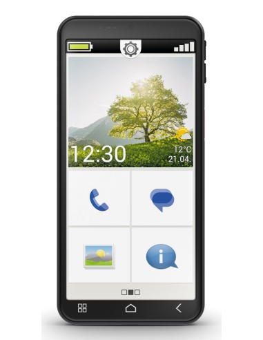 Emporia emporiaSMART.7mini 13,8 cm (5.45") SIM singola Android 15 4G USB tipo-C 6 GB 128 GB 3500 mAh Nero