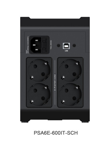Vertiv PSA6E-600IT-SCH gruppo di continuità (UPS) A linea interattiva 0,6 kVA 315 W 4 presa(e) AC