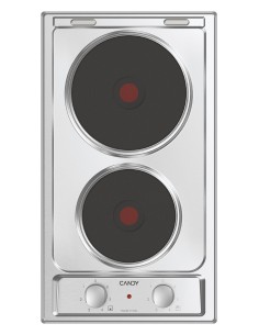 Candy CE32XK Acciaio inox Da incasso 30 cm Piastra sigillata 2 Fornello(i)