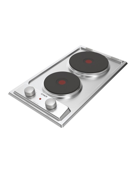Candy CE32XK Acciaio inox Da incasso 30 cm Piastra sigillata 2 Fornello(i)