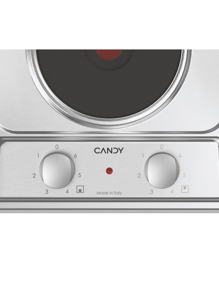 Candy CE32XK Acciaio inox Da incasso 30 cm Piastra sigillata 2 Fornello(i)
