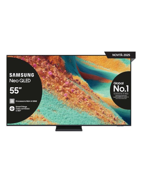 Samsung Neo QLED AI TV 55" QE55QN85FAUXZT 4K Mini LED, Processore NQ4 AI Gen2, 4K AI Upscaling, Neo Quantum HDR+, Dolby Atmos &