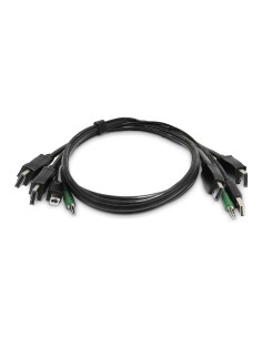 StarTech.com Cavo KVM Doppio DisplayPort da 1,8 m, USB 2.0 e Audio da 3,5 mm, Cavo Combinato Universale per Switch KVM,