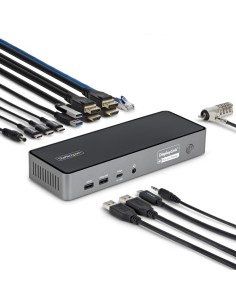 StarTech.com Adattatore Multiporta USB-C per Tre Monitor, Docking Station HDMI o DisplayPort 4K60Hz Mini Dock USB Type-C, PD