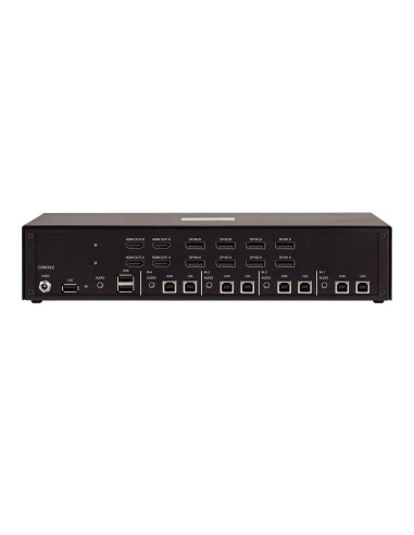 StarTech.com Switch KVM Sicuro a 4 porte quad-monitor, DP, HDMI, 4K 30Hz, KVM desktop NIAP 4.0, Case in metallo, Porta CAC,