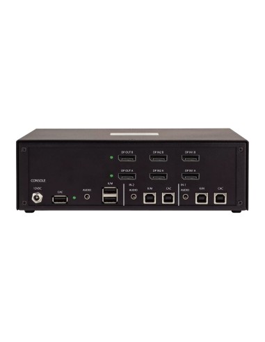 StarTech.com Switch KVM Sicuro a 2 porte per doppio monitor, DisplayPort, 4K 30 Hz, KVM desktop NIAP 4.0, Alloggiamento in