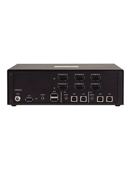 StarTech.com Switch KVM Sicuro a 2 porte per doppio monitor, HDMI o DisplayPort, 4K 60Hz, NIAP 4.0 Desktop KVM, Alloggiamento