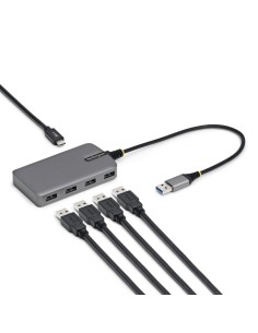 StarTech.com 5G4AC-USB-A-HUB hub di interfaccia USB 3.2 Gen 1 (3.1 Gen 1) Type-A 5000 Mbit s Grigio