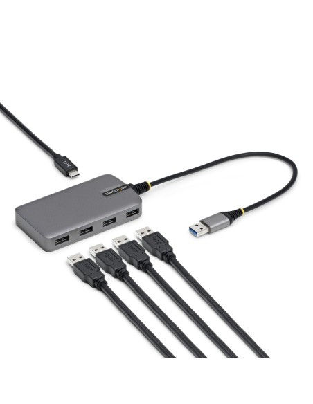 StarTech.com 5G4AC-USB-A-HUB hub di interfaccia USB 3.2 Gen 1 (3.1 Gen 1) Type-A 5000 Mbit s Grigio