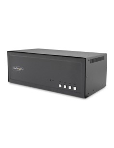 StarTech.com Switch KVM Sicuro a 4 Porte Quad-Monitor, DVI, KVM Secure Desktop NIAP 4.0, Alloggiamento in Metallo, Porta CAC,