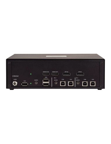 StarTech.com Switch KVM Sicuro a 2 porte dual-monitor, DP, HDMI, 4K 30Hz, KVM desktop NIAP 4.0, Porta CAC, Made in USA