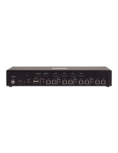 StarTech.com Switch KVM Sicuro a 4 porte dual-monitor, DP, HDMI, 4K 30Hz, KVM desktop NIAP 4.0, Porta CAC, Made in USA
