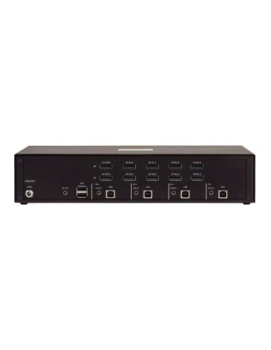 StarTech.com Switch KVM Sicuro a 4 porte per doppio monitor, DisplayPort, 4K 30 Hz, KVM desktop NIAP 4.0, Alloggiamento in