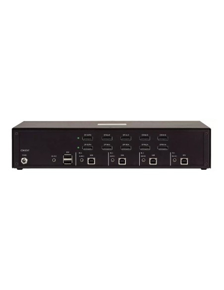 StarTech.com Switch KVM Sicuro a 4 porte per doppio monitor, DisplayPort, 4K 30 Hz, KVM desktop NIAP 4.0, Alloggiamento in