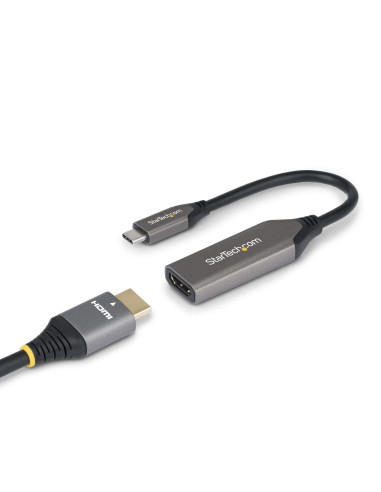 StarTech.com Adattatore USB-C a HDMI, 8K 60Hz   4K 120Hz, Convertitore Video da USB4 a HDMI 2.1 con Cavo Integrato da 20 cm,