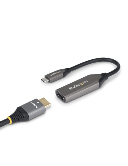StarTech.com Adattatore USB-C a HDMI, 8K 60Hz   4K 120Hz, Convertitore Video da USB4 a HDMI 2.1 con Cavo Integrato da 20 cm,