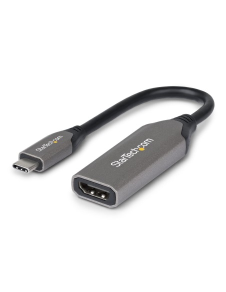 StarTech.com Adattatore USB-C a HDMI, 8K 60Hz   4K 120Hz, Convertitore Video da USB4 a HDMI 2.1 con Cavo Integrato da 20 cm,