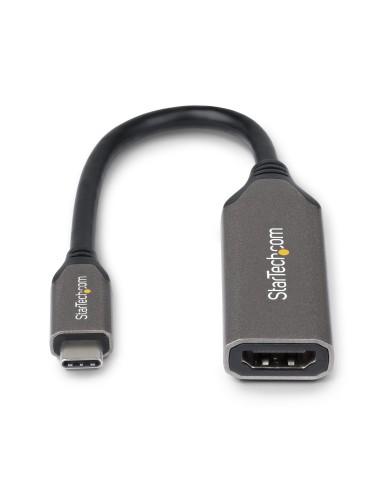 StarTech.com Adattatore USB-C a HDMI, 8K 60Hz   4K 120Hz, Convertitore Video da USB4 a HDMI 2.1 con Cavo Integrato da 20 cm,