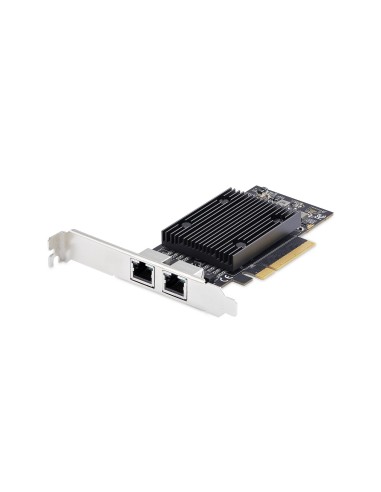 StarTech.com Scheda di rete PCIe Ethernet 10Gb a 2 porte, chipset Broadcom BCM57416, doppia RJ45 10GBase-T Gigabit