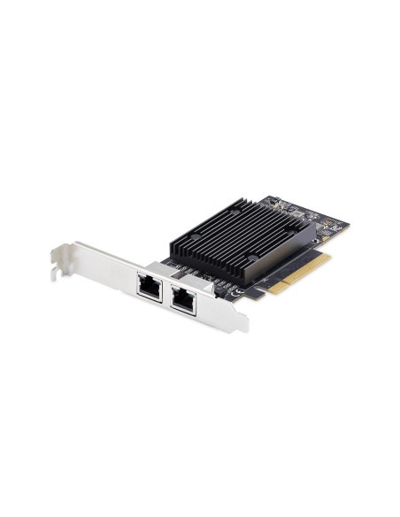 StarTech.com Scheda di rete PCIe Ethernet 10Gb a 2 porte, chipset Broadcom BCM57416, doppia RJ45 10GBase-T Gigabit