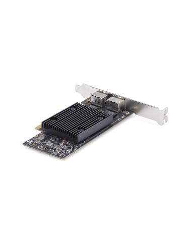 StarTech.com Scheda di rete PCIe Ethernet 10Gb a 2 porte, chipset Broadcom BCM57416, doppia RJ45 10GBase-T Gigabit