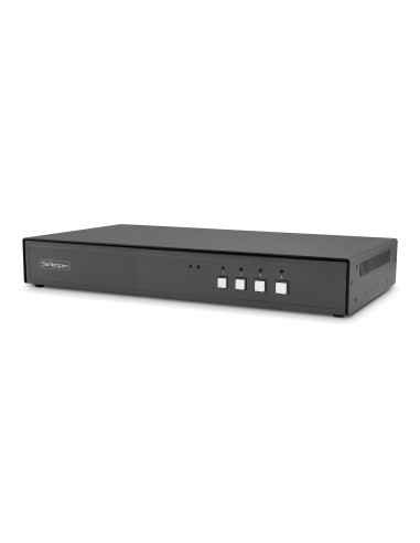 StarTech.com Switch KVM Sicuro a 4 Porte, DVI, KVM Secure Desktop NIAP 4.0, Alloggiamento in Metallo, Porta CAC, Made in USA