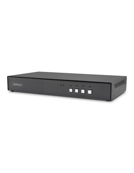StarTech.com Switch KVM Sicuro a 4 Porte, DVI, KVM Secure Desktop NIAP 4.0, Alloggiamento in Metallo, Porta CAC, Made in USA