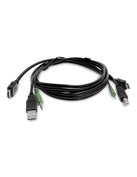 StarTech.com Cavo KVM HDMI da 1,8 m, USB 2.0 e Audio da 3,5 mm, Cavo Combinato Universale per Switch KVM, Conforme TAA
