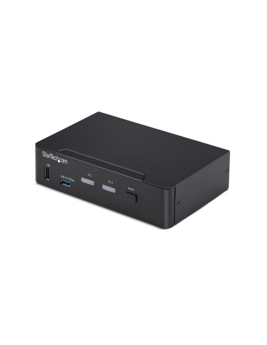 StarTech.com Switch KVM DisplayPort a 2 porte, 4K 60Hz, DP 1.2, gestione EDID, hub USB 3.0 a 2 porte, 4 porte USB HID, conforme