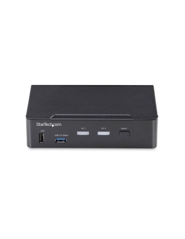 StarTech.com Switch KVM DisplayPort a 2 porte, 4K 60Hz, DP 1.2, gestione EDID, hub USB 3.0 a 2 porte, 4 porte USB HID, conforme