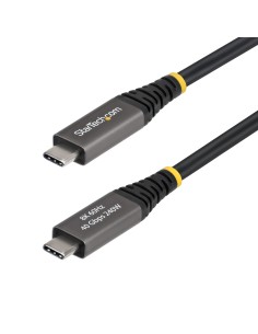 StarTech.com Cavo USB4 da 2m, 40 Gbps, Cavo USB-C Attivo, 240W PD, 8K 60Hz   4K 240 Hz DP2.1 DP40, Rivestimento in TPE,