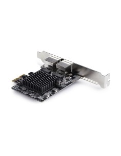 StarTech.com Scheda di Rete PCIe Gigabit a 2 Porte 5G, Interfaccia LAN PCI Express 5G 2,5G 1G 100M 10M, Realtek RTL8126, NIC 2
