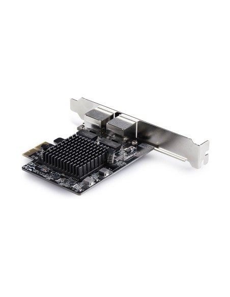 StarTech.com Scheda di Rete PCIe Gigabit a 2 Porte 5G, Interfaccia LAN PCI Express 5G 2,5G 1G 100M 10M, Realtek RTL8126, NIC
